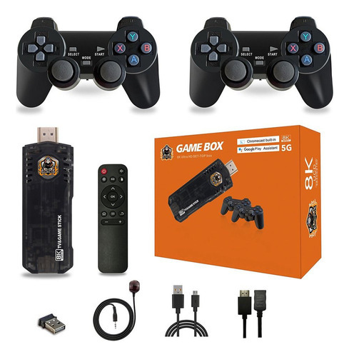 Consola De Juegos Android Tv Box Juego Retro Stickwireles [s