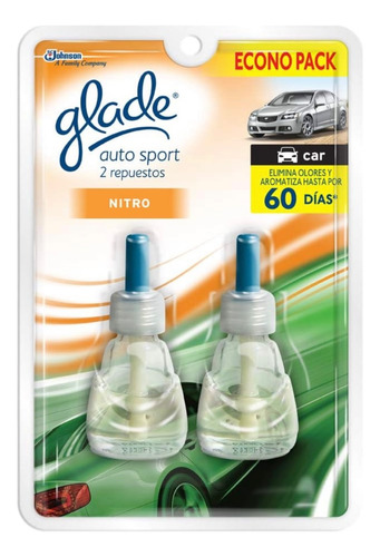 Glade Auto Sport Repuesto Difusor, Aromatizante Para Auto