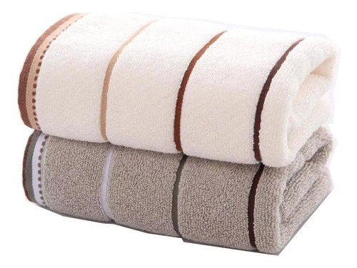 2 Toallas De Baño 100% Algodón Absorbente Completo