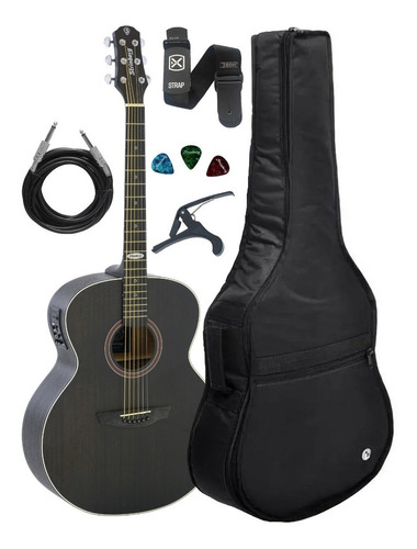 Violão Eletroacústico Strinberg Sj200 Tos Kit Capa Luxo