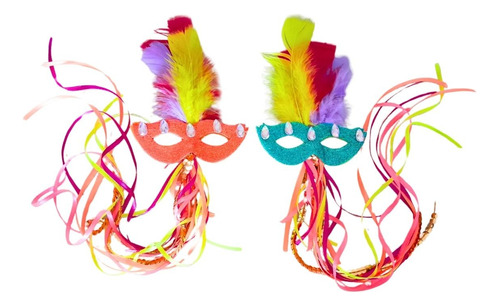 Tic Tac Carnaval Com Mini Mascara Kit 2 Peças Tematicas