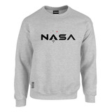 Buzo Hoodie Crewneck Nasa Cohete Mision Espacial 