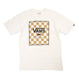 Remera Vans Modelo Classic Print Box Beige Exclusiva