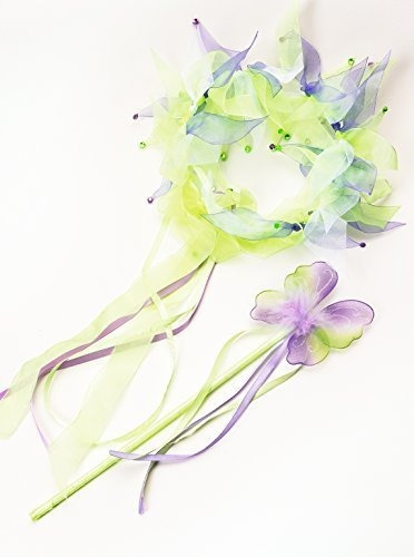Fairy Halo Wand Child Accessory Set Green Tinkerbell