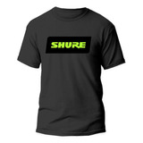 Camiseta Preta Unissex P Manga Curta Shure