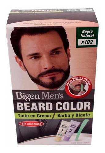 Tinte Para Caballero Bigen Men Barba Negro Natural 40g