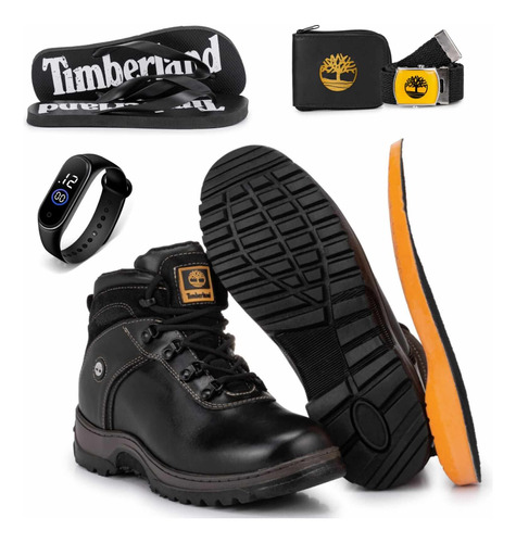 Bota Timberland Couro Legítimo Segurança Trabalho +brindes