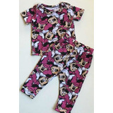 Conjunto Pijama Minnie Bebe Y Niña