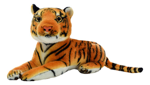 Tigre De Peluche Tigresito 32cm Acostado Suave Cute