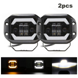 Par Faros Lupa Led Barra 5'' Alto/bajo 4x4, Atv Antiniebla