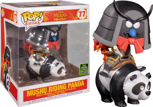 Pop! Mulan - Mushu Riding Panda Eccc Exclusivo