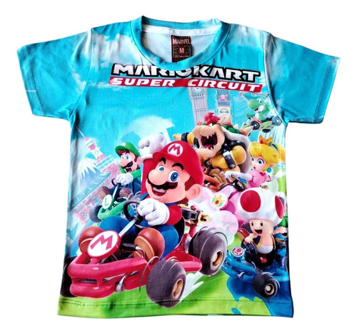Playera Super Mario Bros Niños Full Hd Calidad Premium.