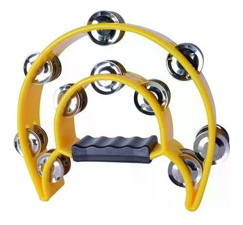 Pandero Media Luna Rmx 8,5´´ Amarillo