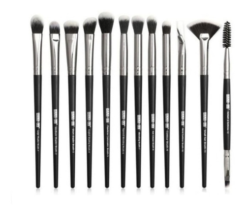 Set De Brochas Maquillaje Profesional X12 Paris Night