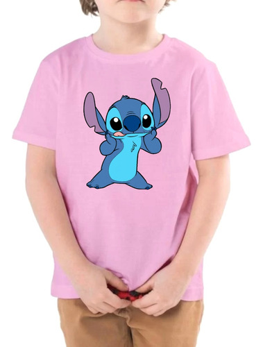 Camiseta Infantil Stich Lilo Desenho Geek Envio Imediato