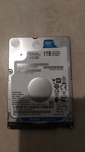 Hdd Western Digital Blue 1tb 2.5in Wd10spzx Color Azul