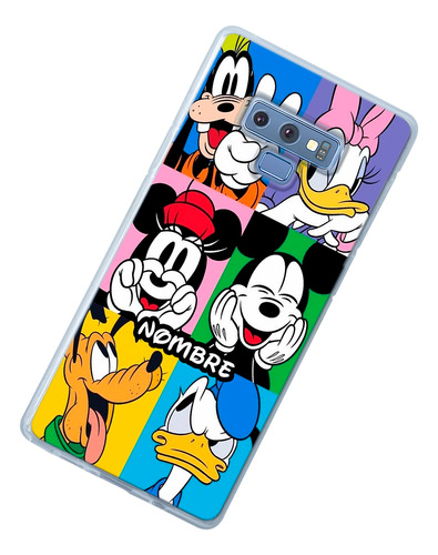 Funda Para Galaxy Disney Personajes Personalizada Tu Nombre