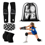 4 Accesorios De Voleibol Incluyen Rodilleras De Voleibol, M.