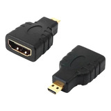 Adaptador Conversor Hdmi Para Micro Hdmi Banhado 4k 