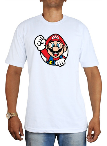 Camiseta,camisa  Mario Bros Super Nintendo Game Retrô