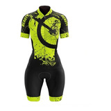 Conjunto Ciclismo Mujer Beauty Ride Tricota Calza Acolchado