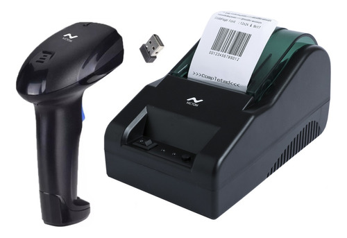 Impresora Térmica 58mm + Lector Codigo De Barras 2d Wireless Color Negro
