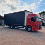 Vw 24280 Truck No Baú Sider 6x2 2022 Caminhão Vw 24.280