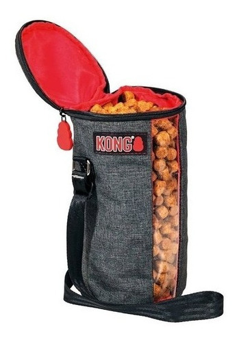 Kong Travel Contenedor Plegable Impermeable 11 Tazas 2.6 Lts Color Gris Kibble Bag