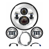 Galvor Kit De Luces Led Para Motocicleta De 7 Pulgadas Con L