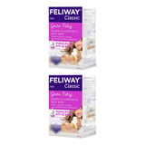 2 Feliway Classic Refil 48ml Ceva- Auxiliar Adaptação Gatos