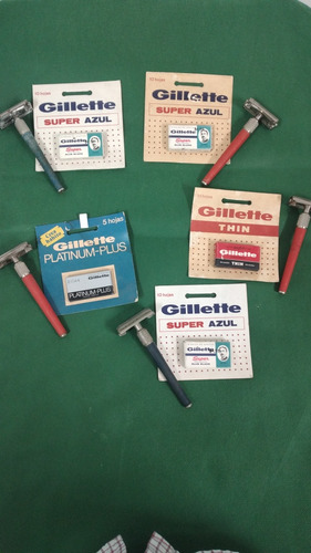 Afeitadoras Gillette+blister Hojitas Antiguos.precio C/u