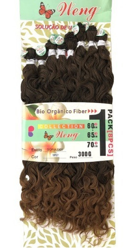 Cabelo Orgânico Cacheado Natural Sophia 270gr 70cm + Brinde