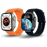 Smartwatch W68 Ultra Serie 8 Nfc Tela 2.0 Max 45mm Laranja