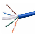 Cable Utp Categoría 6a 100% Cobre Red 10 Gigabit X 60 Metros