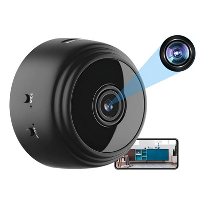Mini Câmera Espiã Xtrad A9 Wi-fi Hd 1080p Portátil Gravação Voz Movimento Preto