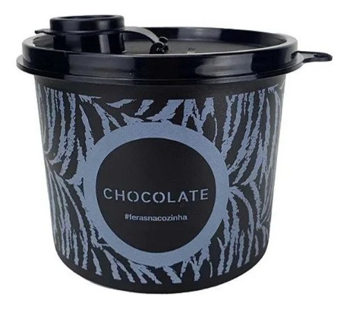 Pote Redondinha Chocolate Feras 500g Tupperware 