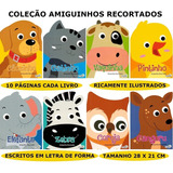 Coleção De Livro Infantil - Amiguinhos Recortados - 8 Livros