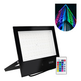 Refletor Led Holofote 300w Rgb Colorido Bivolt C/ Controle