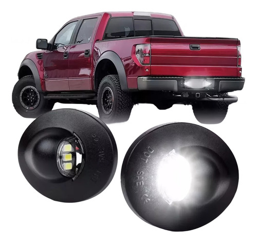 Luces De Matrícula Ledpara Faro Led Ford F150-f350 1990-2014