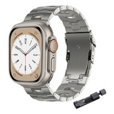 Correa Para Apple Watch Acero Titanio Premium 38mm-49mm