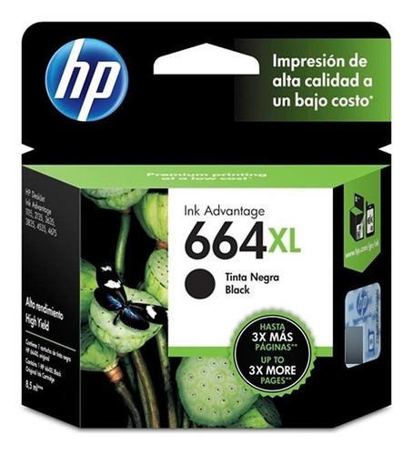 Cartucho Hp 664xl Negro Original Para 2135 3635 4535 4675