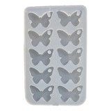 Molde Silicona 10 Cavidades Mariposas 2cm Con Agujero Dijes