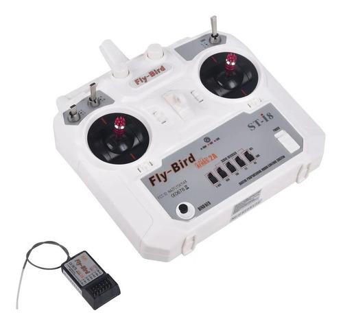 Radio Fly-bird St-i8 - Tx 8 Canais Com Receptor 8 Canais Ppm