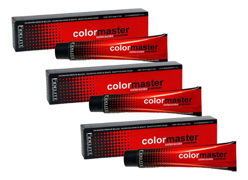 Kit Fidelite | Color Master | Coloracion Premium Pomos X3