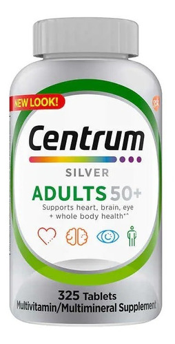 Suplemento Centrum Silver Adulto + 50 325 Comprimidos