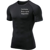 Buzo Camiseta Lycra Deportivo Hombre Manga Corta Fitness ¡