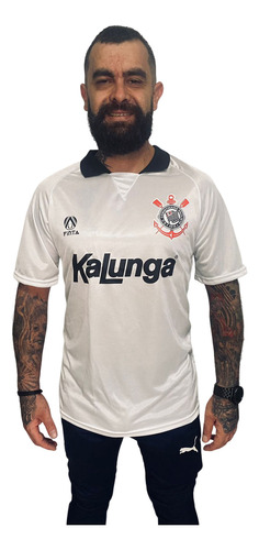 Camisa Corinthians I Retro 1990 Kalunga