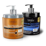 Kit Forever Liss Cauter Restore + Blindagem Biomimética 500g