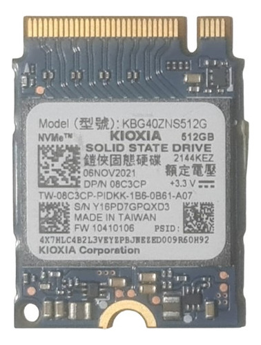 Disco De Estado Solido Ssd 512gb Nvme 