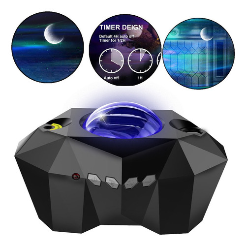 Luminaria Projetor Bluetooth Estrela Aurora Boreal Ws8808